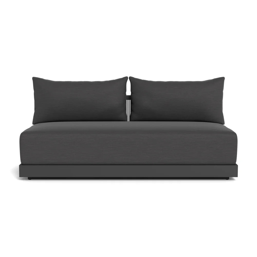 Antigua Outdoor 2-Seat Armless Patio Sofa - Perfect for Poolside, Garden, and Backyard Relaxation