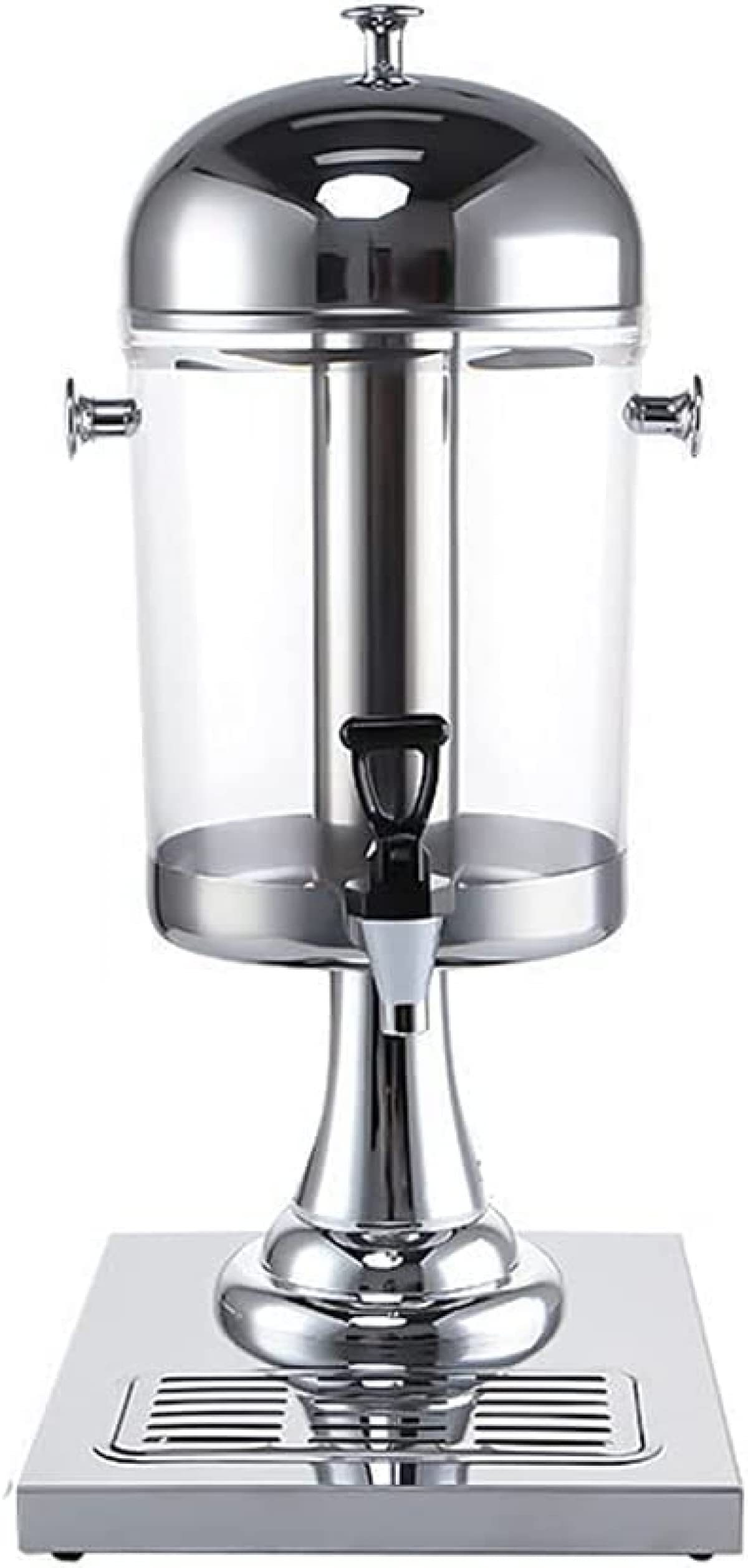 NENYAO 8L Glass Juice Dispenser with Stainless Steel Tap - Hot & Cold Beverage Server for Lemonade, Iced Tea, Party Drinks - Perfect for Weddings, BBQs, and Outdoor Gatherings