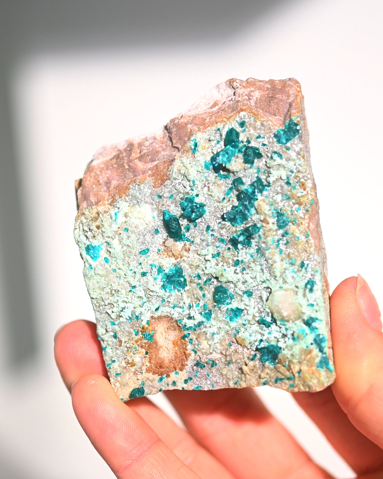 Natural Malachite Dioptase Crystal Specimen - 3 Inch Raw Stone for Mineral Collection, Healing & Home Decor | Perfect for Display, Meditation & Energy Work