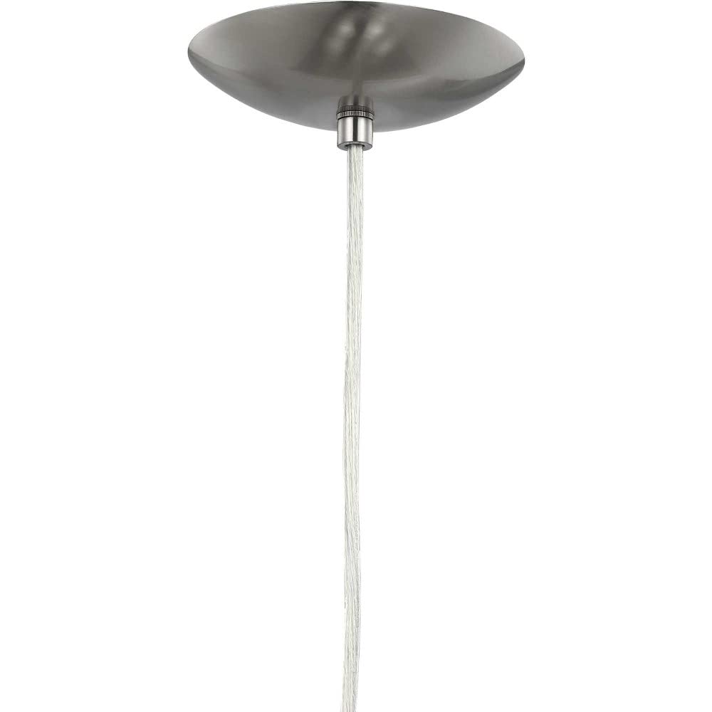 Globe LED Collection 1-Light Opal Glass Mid-Century Modern Pendant Light in Matte Black - Perfect for Dining Room, Kitchen Island & Living Room Lighting