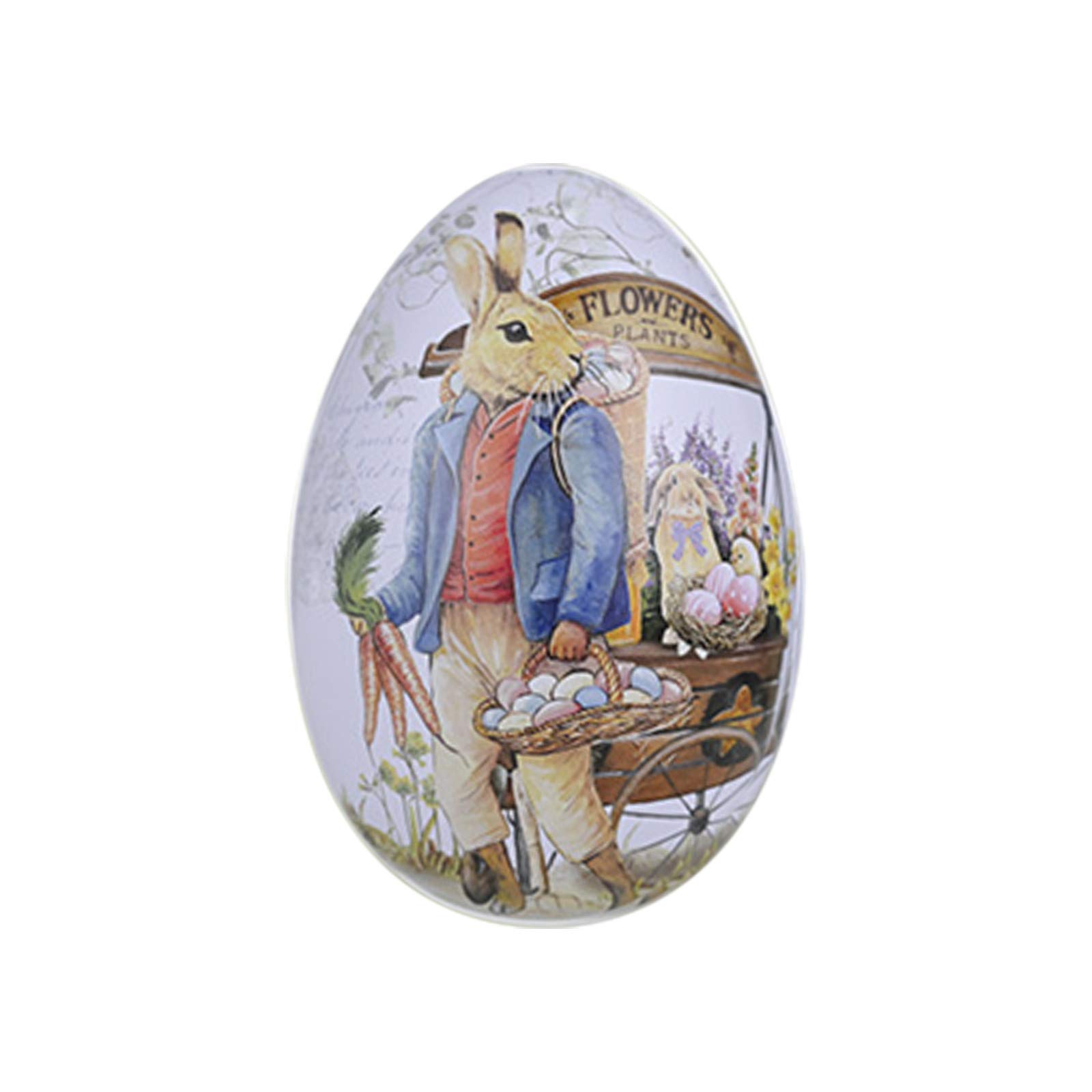 Easter Decorated Iron Box - Creative Rabbit Design for Easter Gifts, Home Decor, and Party Favors | Perfect for Easter Egg Hunts, Spring Celebrations, and Holiday Decorations