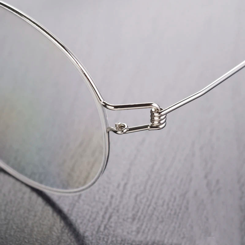 Aimee Unisex Full Rim Oval Screwless Titanium Eyeglasses Frame 13418 - Lightweight & Durable for Reading, Work, and Everyday Wear