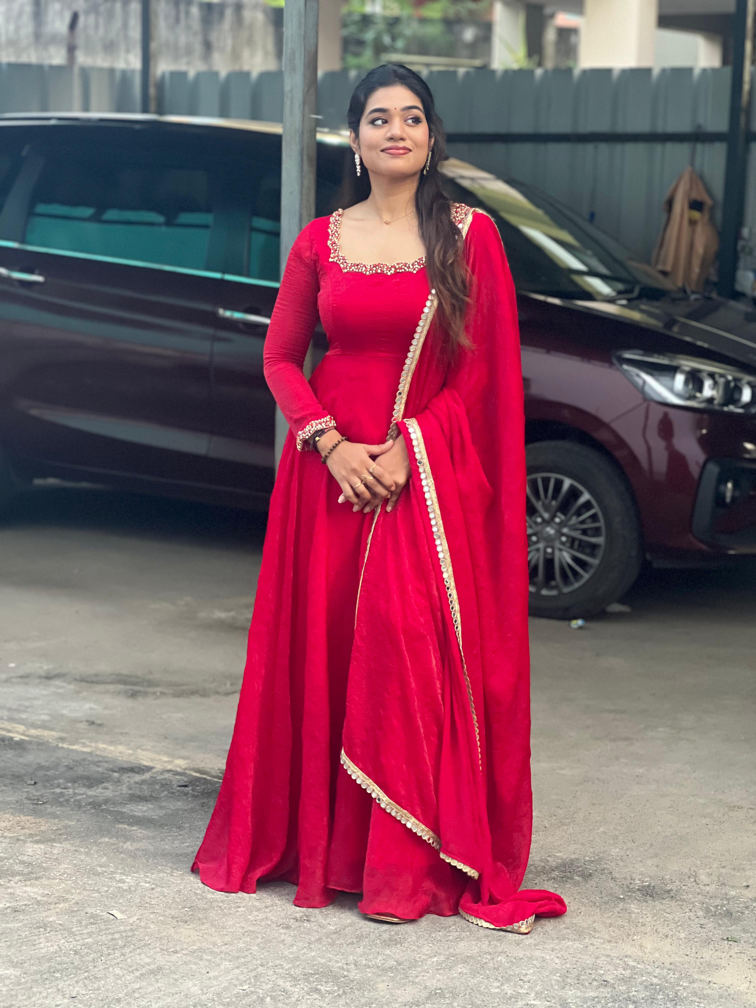 Jessy Premium Designer Anarkali Dress for Women - Elegant Indian Ethnic Wear for Weddings, Parties & Special Occasions | DD632