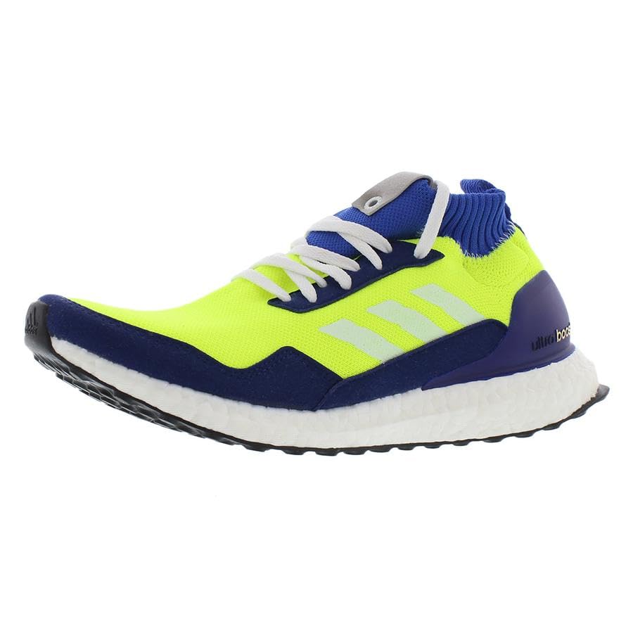 adidas Ultra Boost Mid Men's Running Shoes Size 13 - Volt/Royal Color | Lightweight Cushioned Sneakers for Jogging, Gym & Everyday Wear