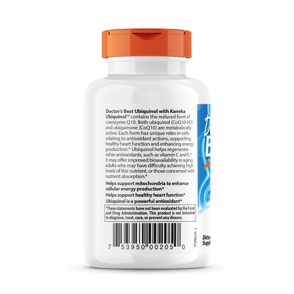 Doctor's Best Ubiquinol with Kaneka QH 100mg - 60 Softgels for Heart Health & Energy Support - Premium CoQ10 Supplement for Adults & Seniors - Perfect for Cardiovascular Wellness & Active Lifestyle