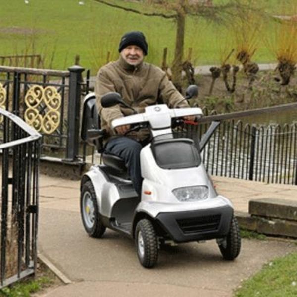AFIKIM Afiscooter S 4 Wheel Mobility Scooter for Adults - Electric Powered Disability Scooter with Comfortable Seat & Long Battery Life - Perfect for Shopping, Travel & Outdoor Activities