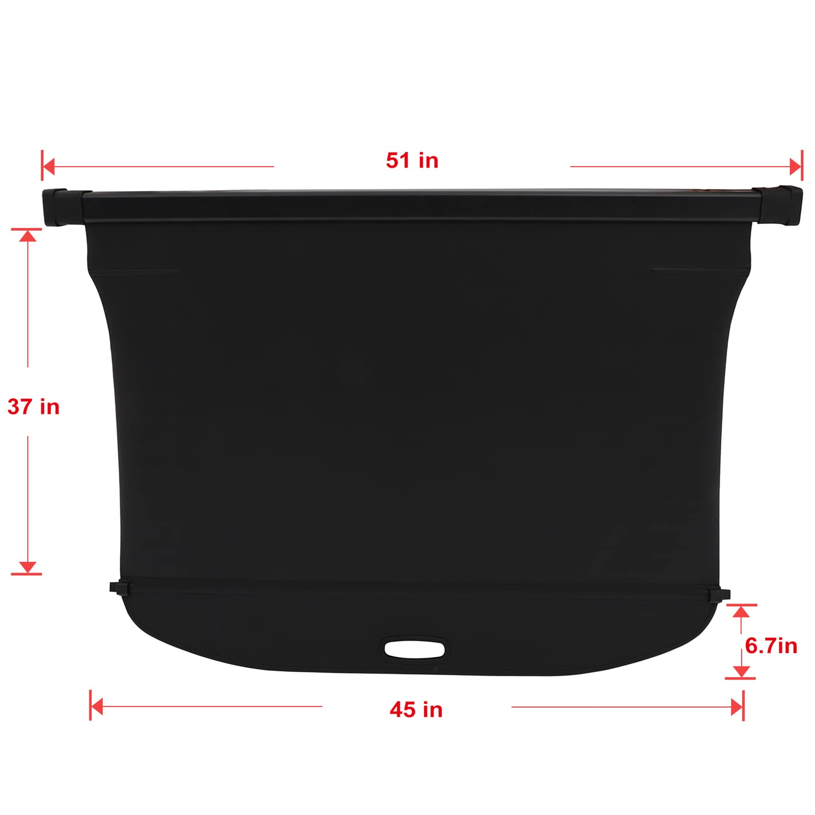 ROADFAR Retractable Cargo Cover for 2016-2025 Volvo XC90 2.0L SUV - Black Trunk Shade Protector | Perfect for Groceries, Luggage & Pet Protection