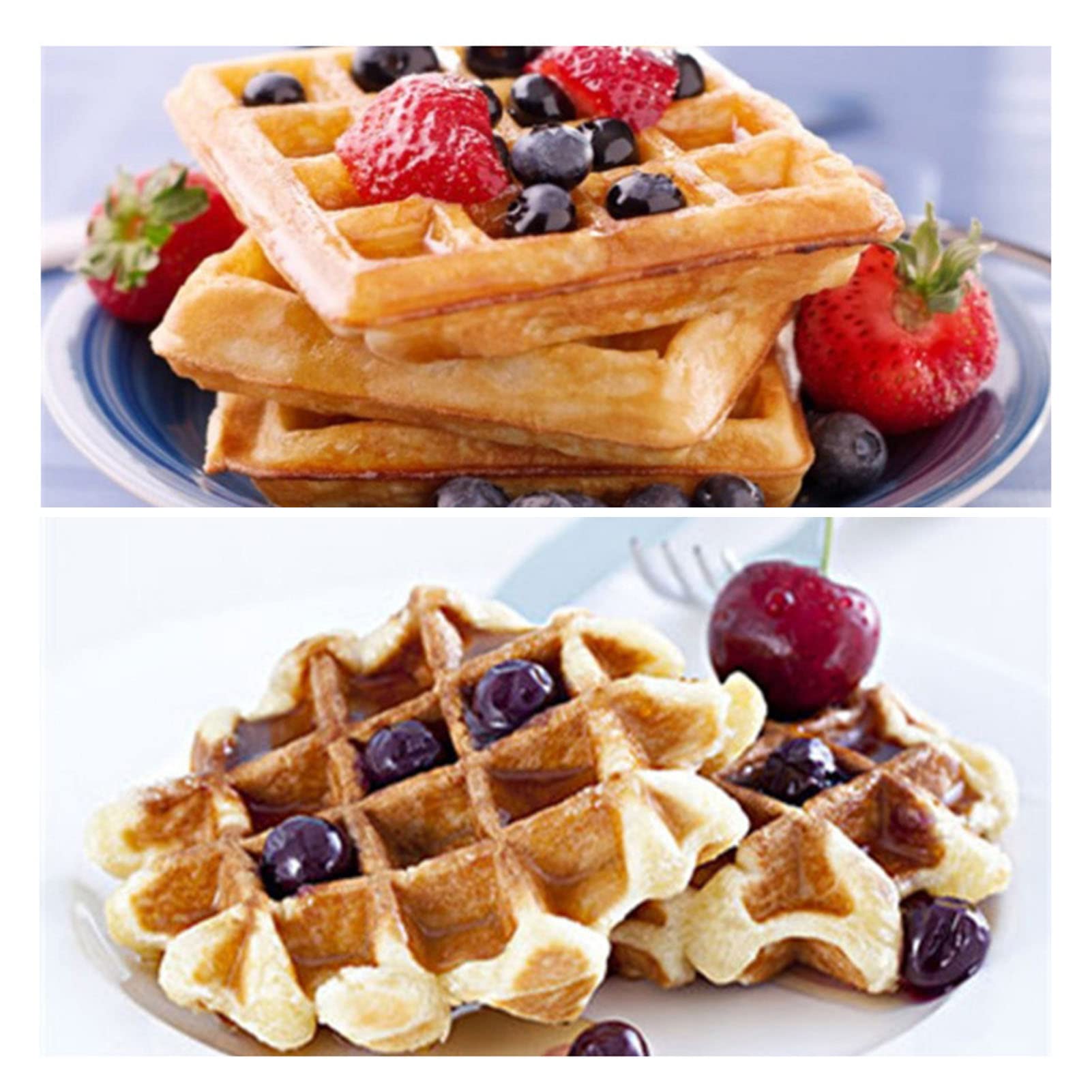 Nonstick Double-Sided Heart & Flower Waffle Maker - Perfect for Valentine's Day Breakfast, Romantic Brunch & Family Baking - Easy to Clean Baking Pan for Homemade Waffles, Pancakes & Desserts