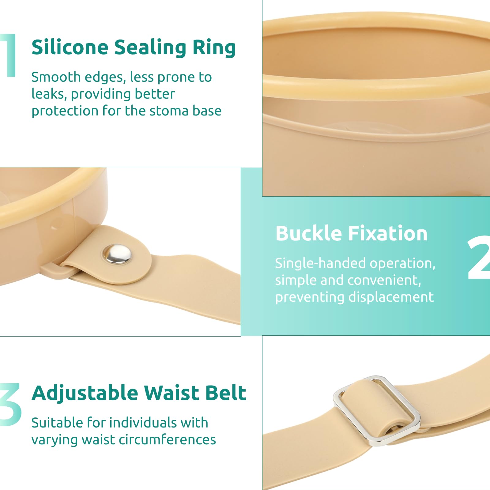 Lnrueg Ostomy Shower Cover - Waterproof Stoma Protector with Adjustable Belt for Ostomy Bags | Post-Surgery Bathing Protection for Colostomy, Ileostomy & Urostomy Patients