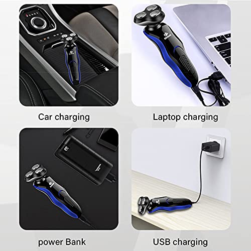 Professional Electric Razor for Men - Wet & Dry USB Rechargeable Shaver with LCD Display | Precision Beard Trimmer for Smooth Shaving at Home, Travel & Gym