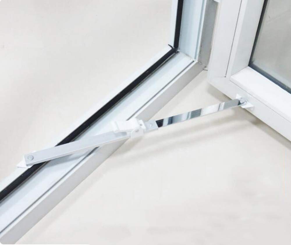 High-Quality Aluminum Alloy & PVC Window Wind Brace - Interior/Exterior Swing Limiter Bracket for Door & Window Safety (Perfect for Home, Office & Commercial Buildings)