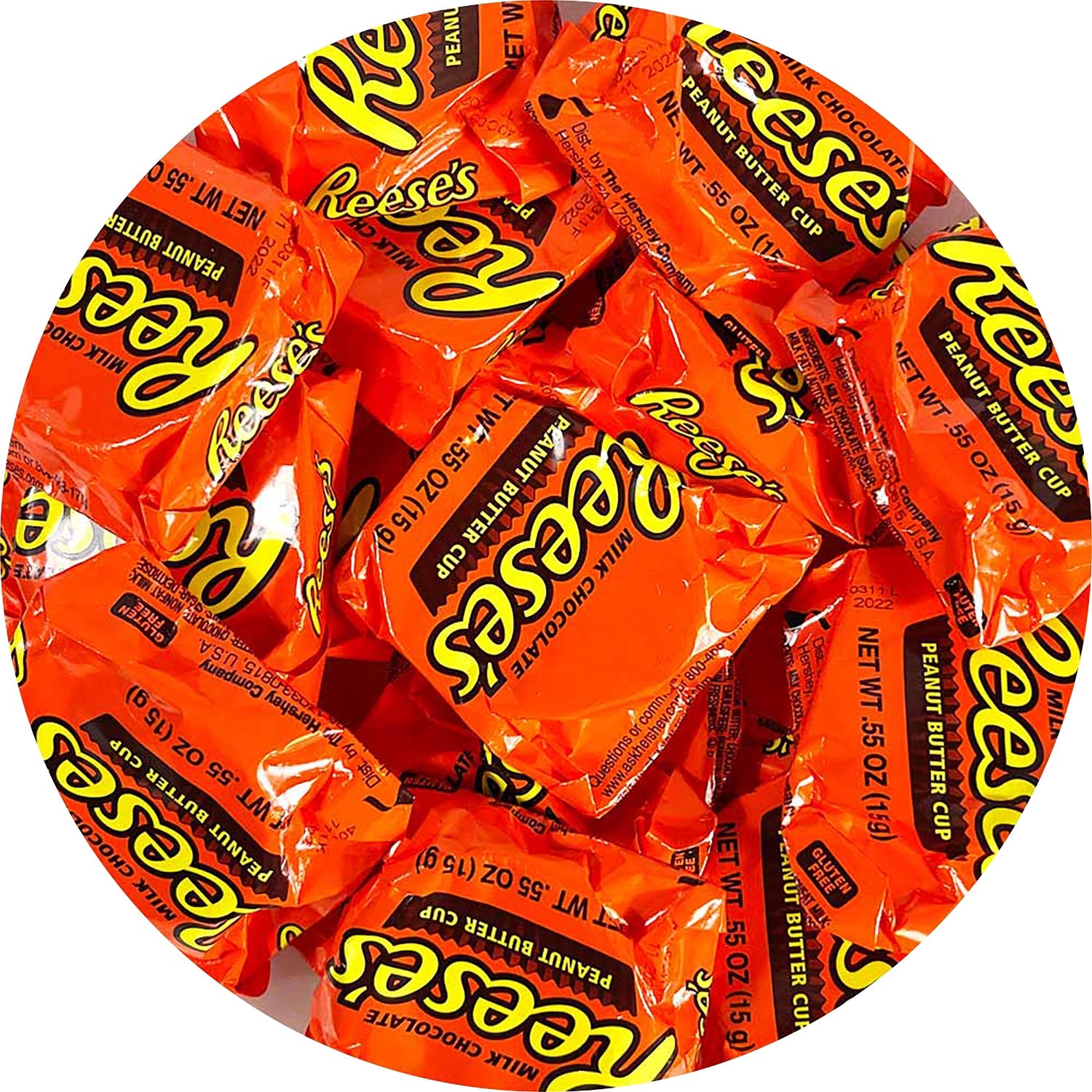 Hershey's Reese's Peanut Butter Cups Snack Size (471 Count Bulk Case) - Perfect for Halloween Candy, Party Favors, Office Snacks & School Treats