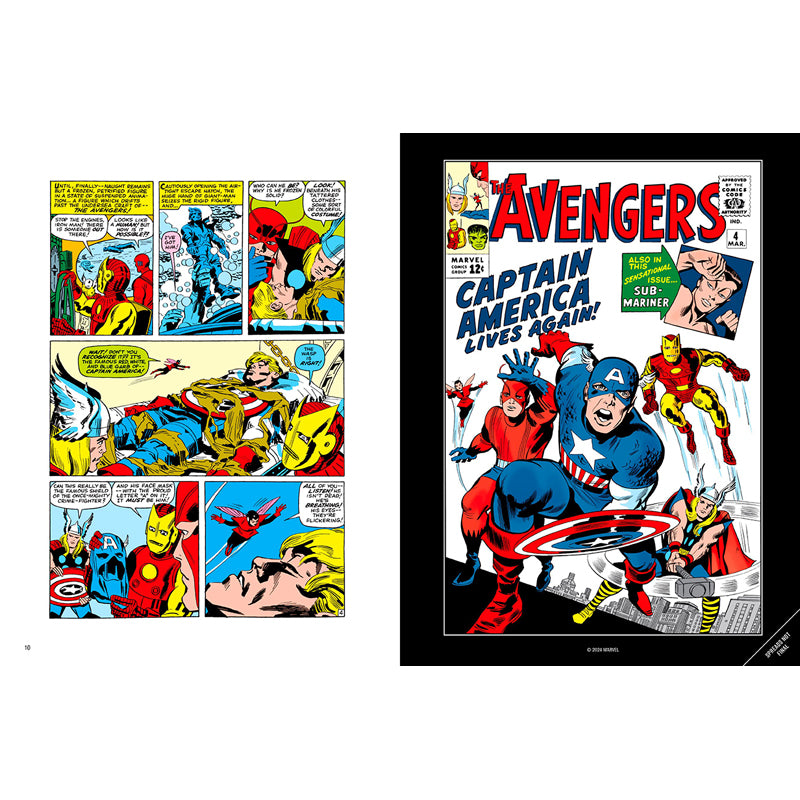 Marvel's Captain America: The Illustrated History - Hardcover Book for Comic Fans & Collectors | Perfect for Gifts, Home Decor, and Comic Book Enthusiasts
