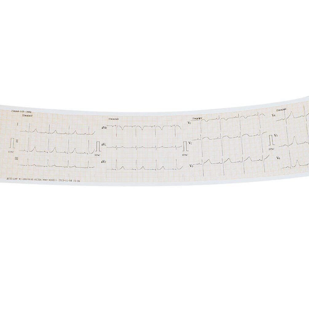 20 Pack Thermal Printer Paper Rolls for ECG EKG Electrocardiograph - 80mm x 20m, 3 Channel - Perfect for Medical Clinics, Hospitals & Home Health Monitoring