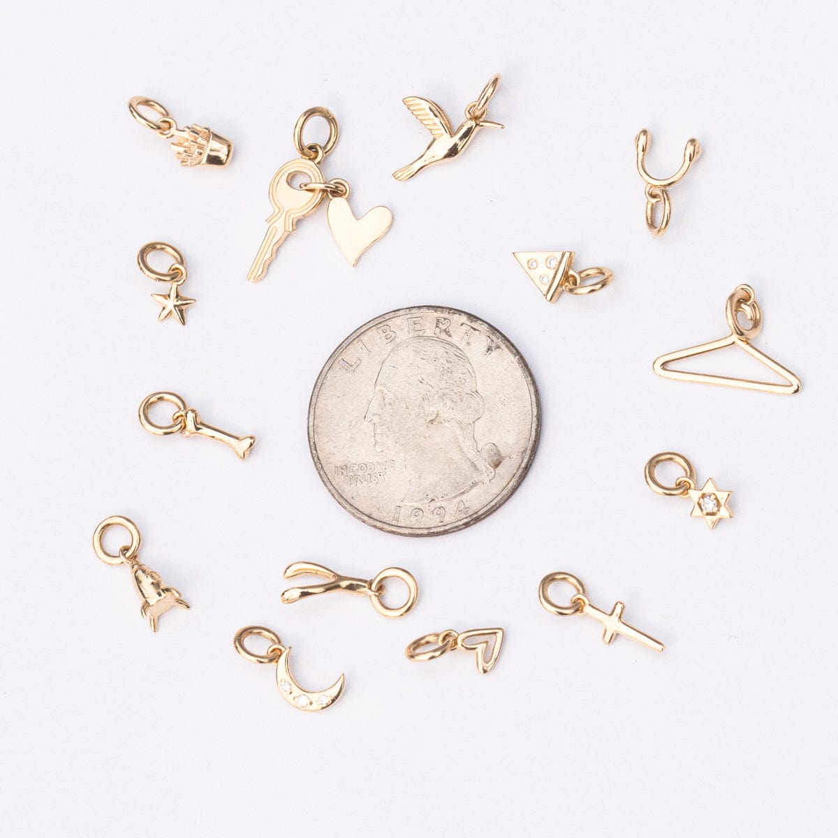 Mini Golden Charms for Jewelry Making - DIY Craft Beads, Bracelet & Necklace Supplies - Perfect for Gift Giving, Party Favors, and Home Decor