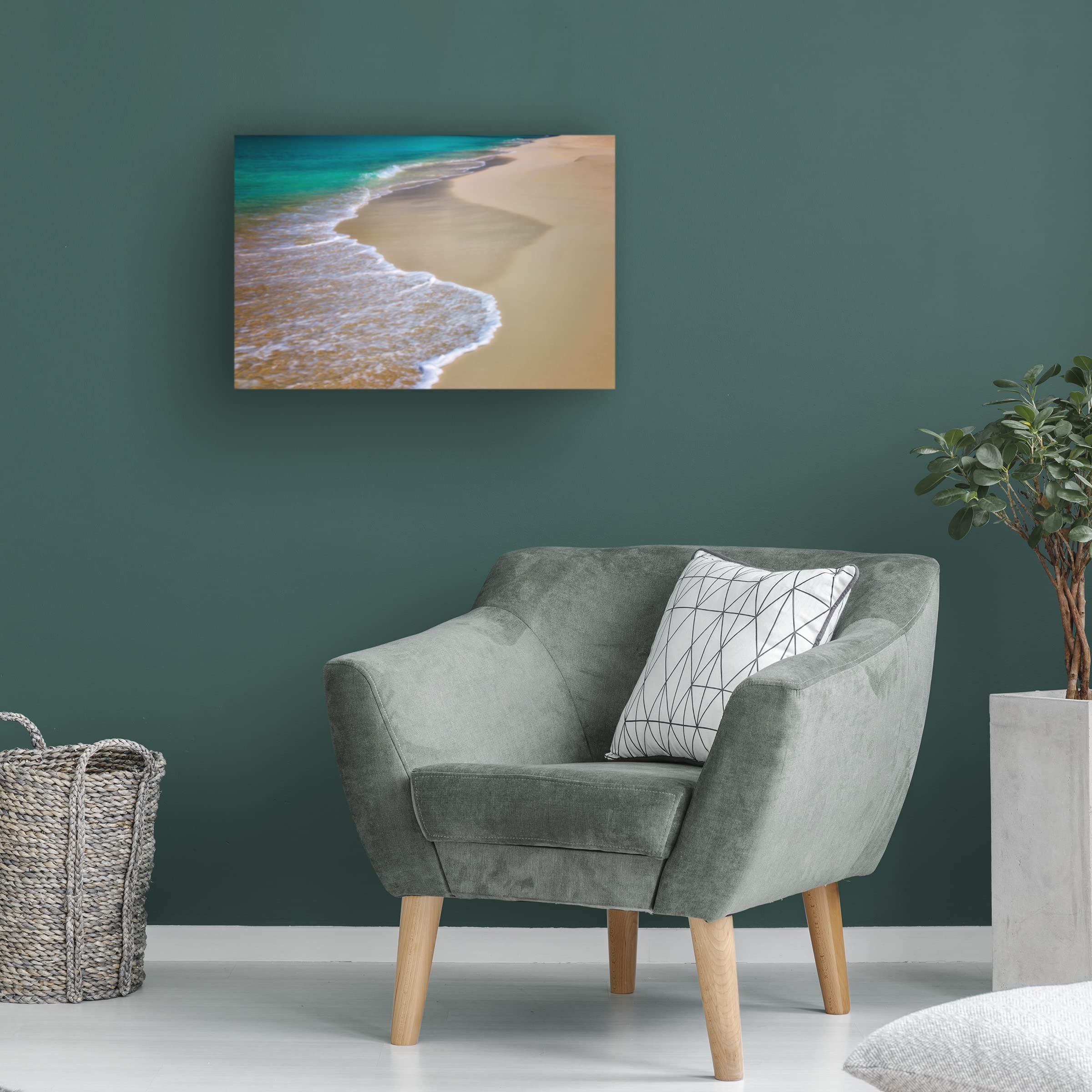 Dennis Frates 'Beach 18' Canvas Wall Art Print - Coastal Decor for Living Room, Bedroom & Office - Trademark Fine Art Collection