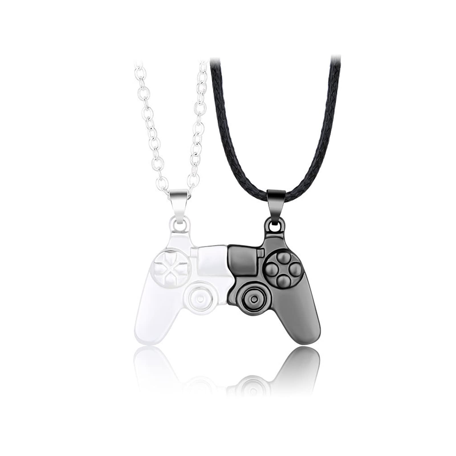 Game Controller Necklace for Couples - Matching Gamer Jewelry Gift for Gaming Enthusiasts