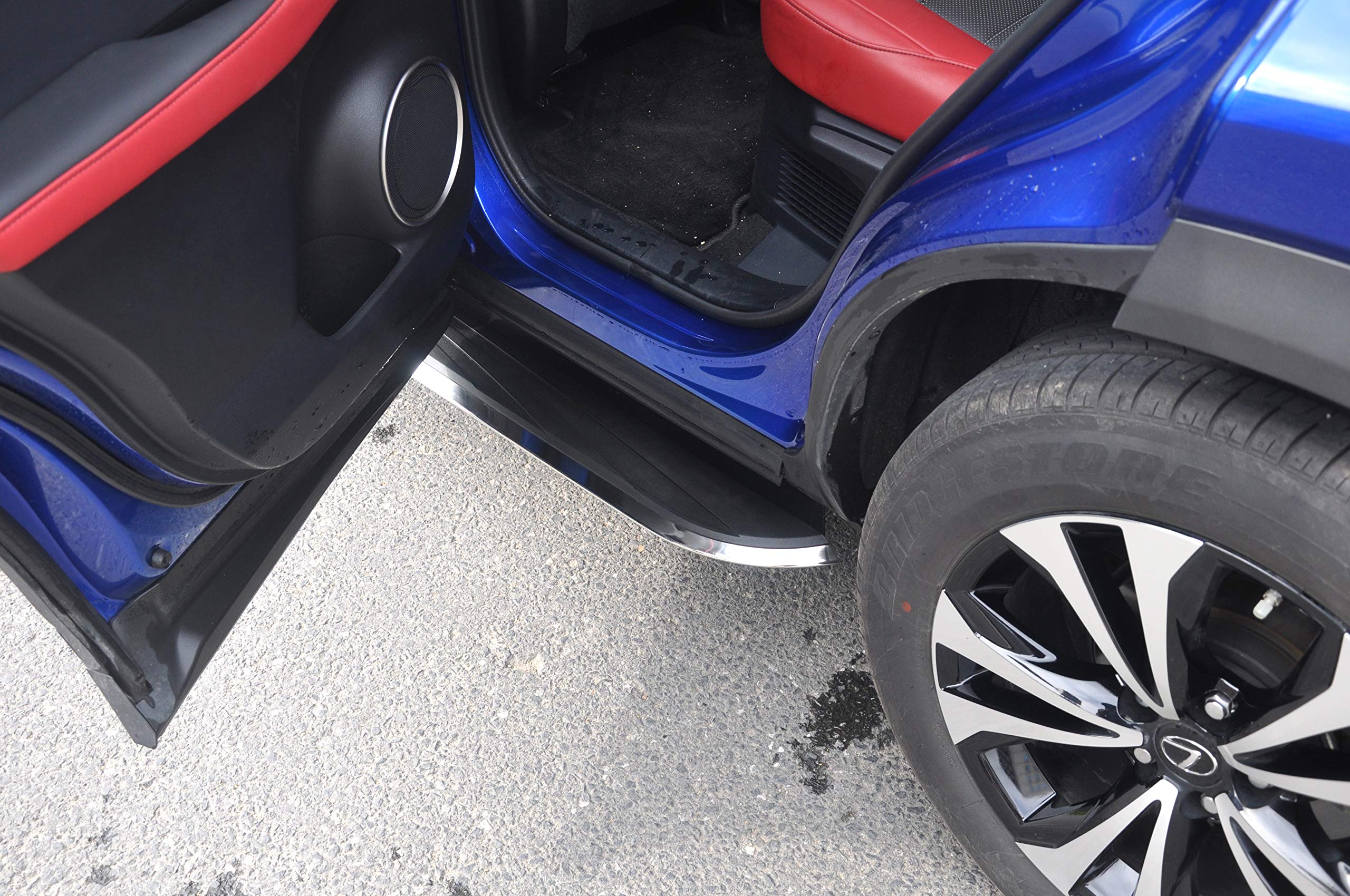 2PCS Side Step Running Boards for Lexus NX 200/300h 2015-2020 - Durable Nerf Bar & Door Protection - Perfect for Off-Roading & Daily Use