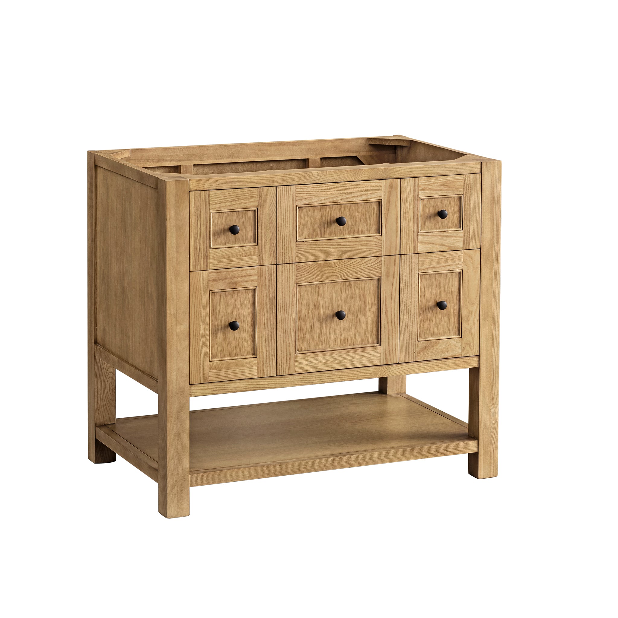 Breckenridge 36 Inch Single Bathroom Vanity in Light Natural Oak - Perfect for Modern and Farmhouse Style Bathrooms
