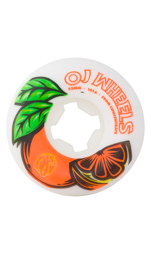 OJ From Concentrate Hardline Wheels 101a - Premium Skateboard Wheels for Street and Park Skating - Perfect for Tricks, Commuting, and Smooth Rides