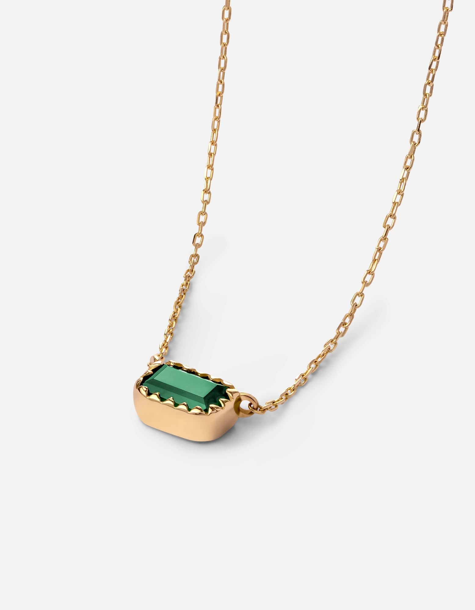 14K Gold Inari Chalcedony Necklace for Women - Elegant Gemstone Jewelry Gift for Birthday, Anniversary & Special Occasions