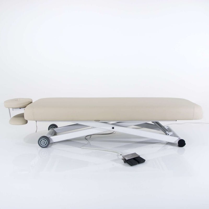 SilverFox® Professional Flat Electric Massage Bed Table 2274 - Adjustable Height Portable Massage Table for Home & Spa Use - Perfect for Therapists, Chiropractors, and Relaxation