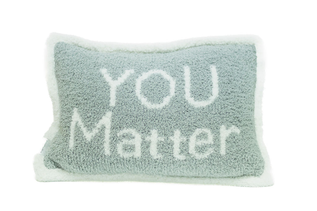 You Matter Pillow - Soft & Comforting Hug Pillow for Anxiety Relief, Self-Care & Home Decor | Perfect for Bed, Couch, Office & Gifts