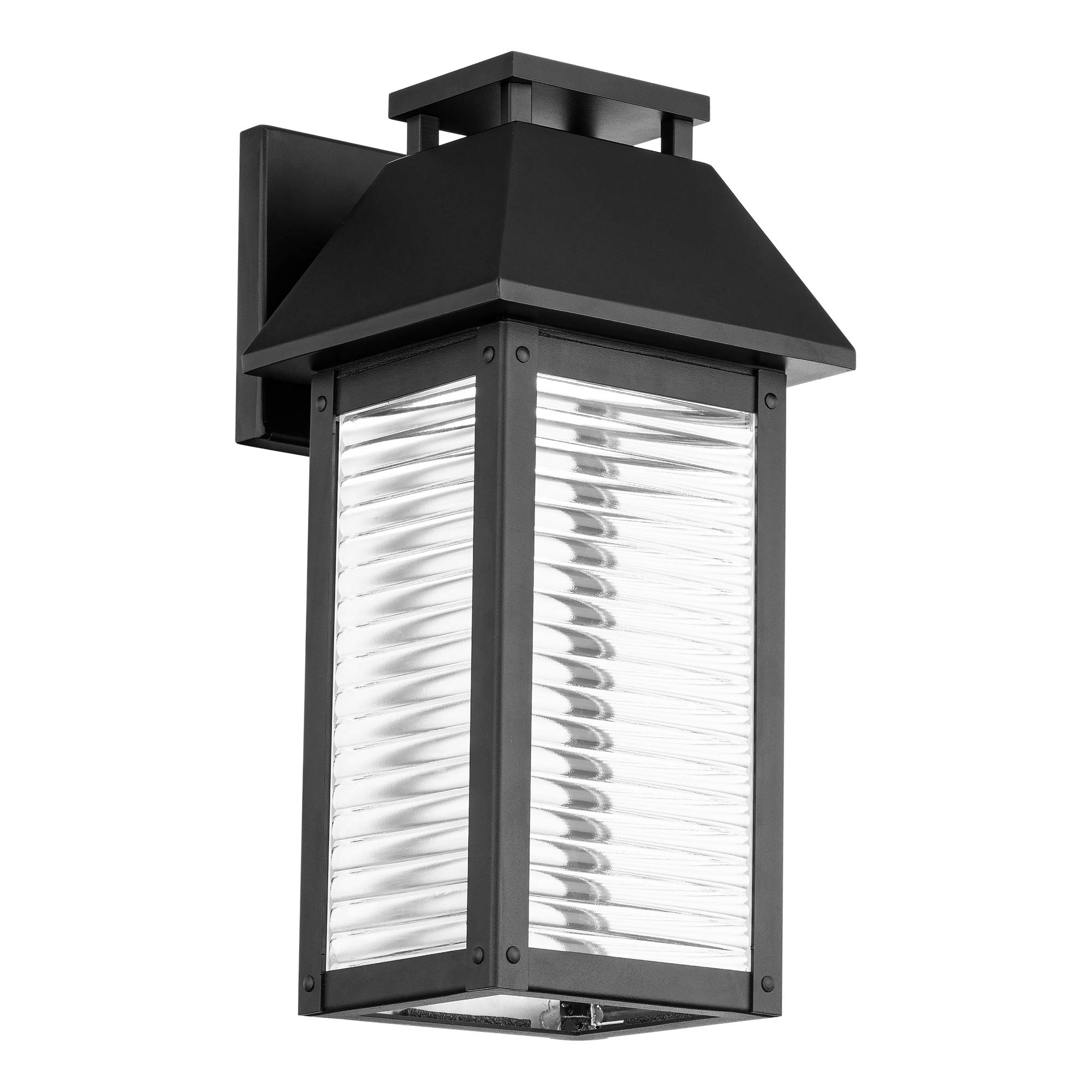 WAC Lighting dweLED Faulkner 18 Inch LED Wall Light 3000K Black - Indoor/Outdoor Sconce for Porch, Patio, Garage & Entryway Lighting