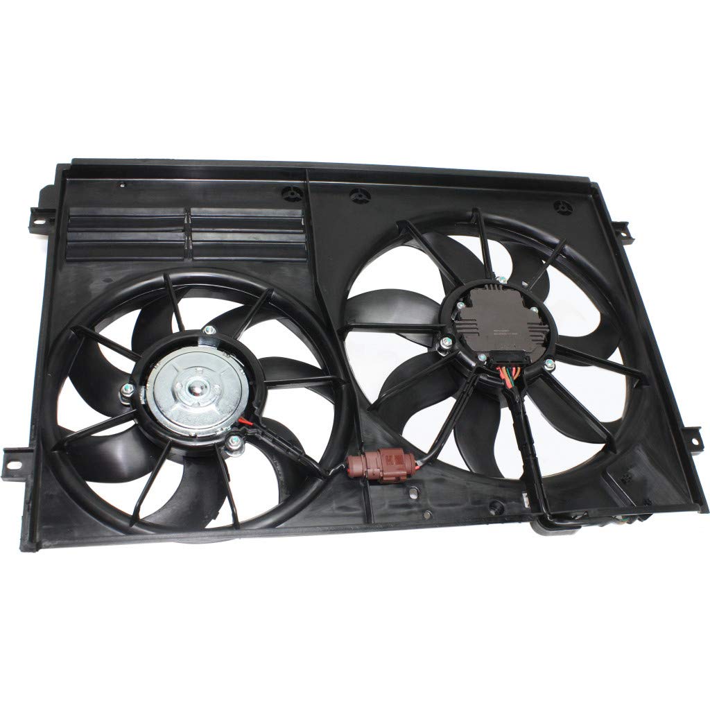 Volkswagen GTI AC Radiator Fan Assembly Replacement for 2006-2008 Gen5 Models - Compatible with VW3117106, 1K0959455DG, 1K0959455DH, 1K0959455DT, 1K095941K09 - Perfect for Cooling System Repair & Maintenance