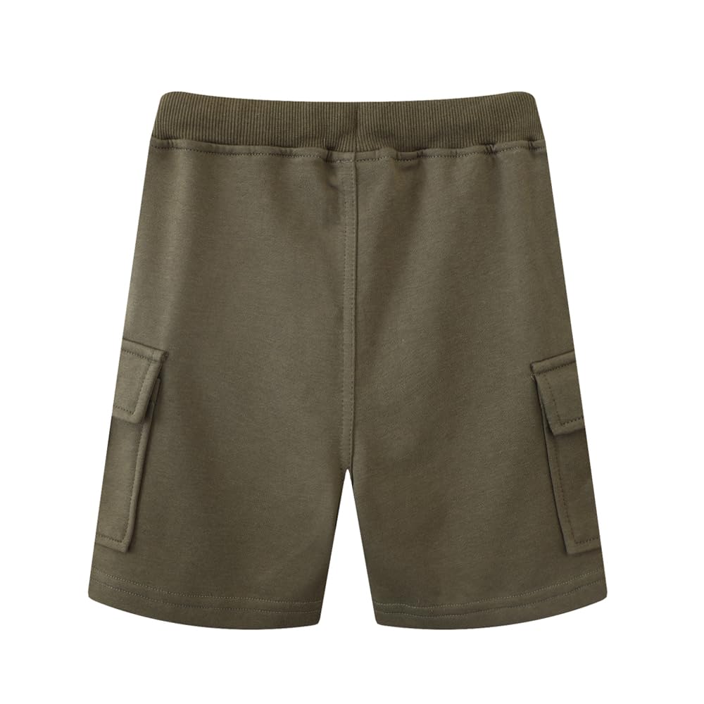 DINGDONG'S CLOSET Toddler Boys' Drawstring Cargo Shorts - Comfortable Playwear for Outdoor Activities & Summer Adventures