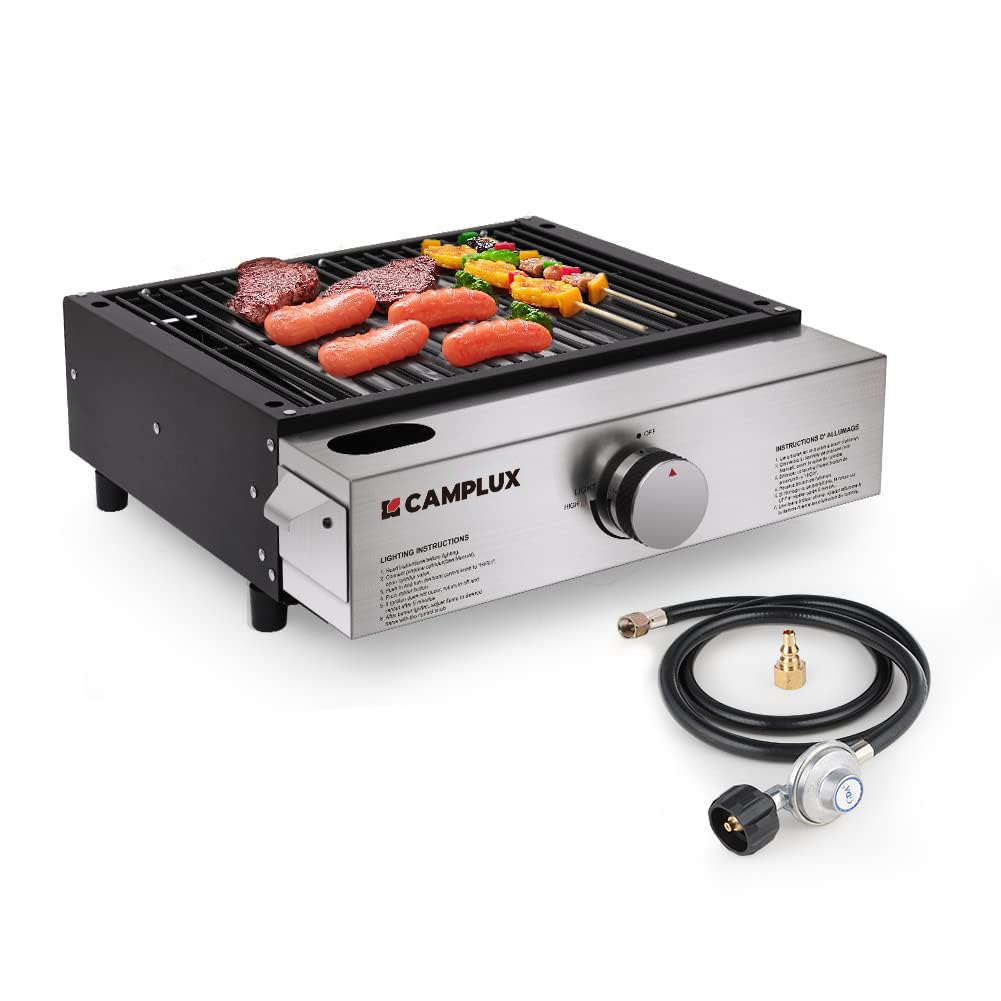 **Camplux 15,000 BTU Propane Gas Griddle Grill - 17
