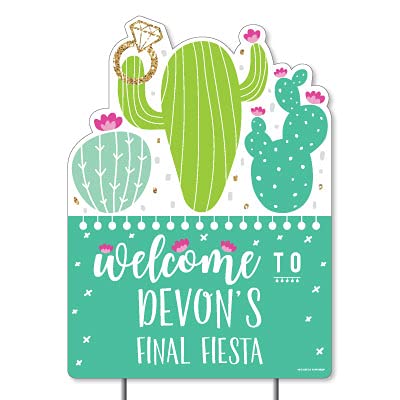 Personalized Final Fiesta Party Decorations - Custom Last Fiesta Bachelorette Welcome Yard Sign - Perfect for Bachelorette Parties, Graduations & Retirement Celebrations