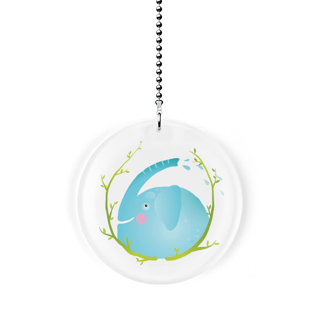 Whimsical Jungle Elephant Ceiling Fan Pull Chain & Light Switch Decor - Perfect for Kids' Room, Nursery, and Jungle-Themed Home Decor