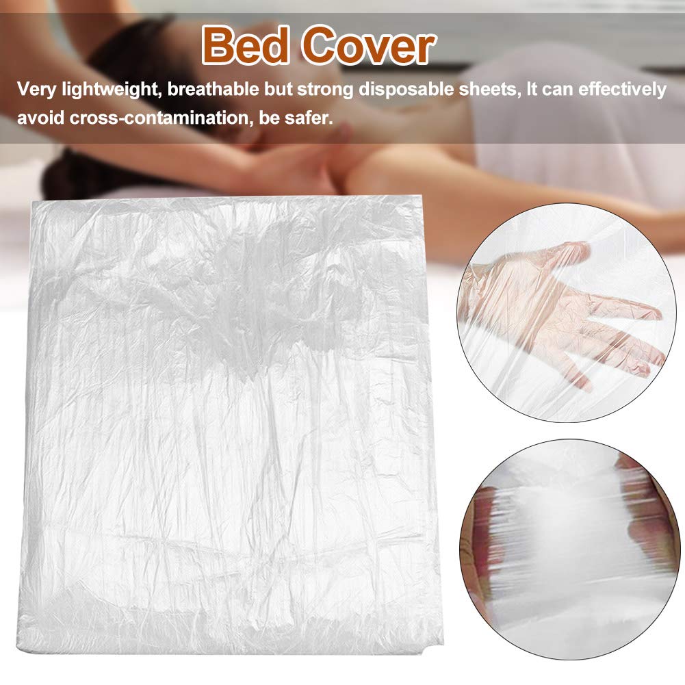 QOONESTL 100pcs Disposable Bed Sheet Covers - Waterproof Couch & Massage Table Protectors for Waxing, Beauty Treatments & Medical Use - Ideal for Spas, Salons & Home Care
