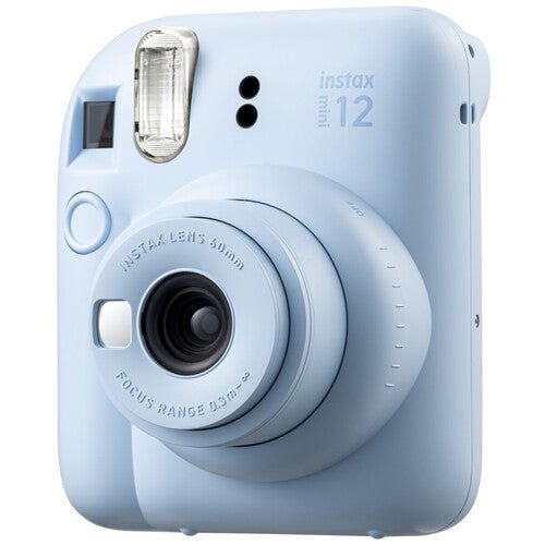 Fujifilm Instax Mini 12 Instant Camera - Pastel Blue Edition with Film Bundle | Perfect for Travel, Parties, and Holiday Gift Giving