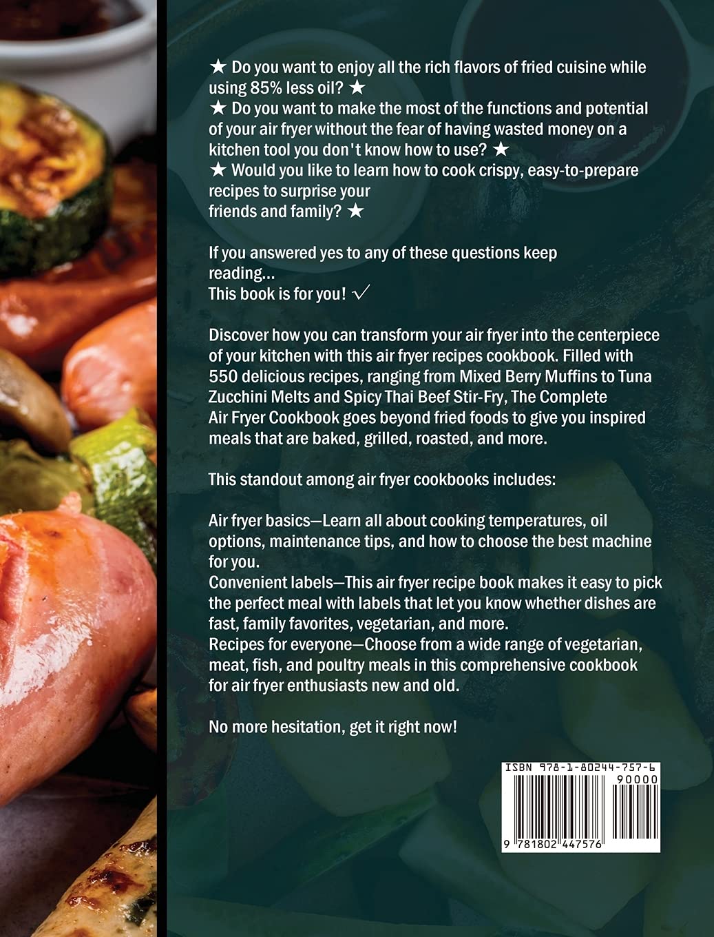 Effortless Chefman Air Fryer Cookbook: 500+ Quick & Easy Air Fryer Recipes for Beginners & Experts | Healthy Meals, Snacks & Family Dinners