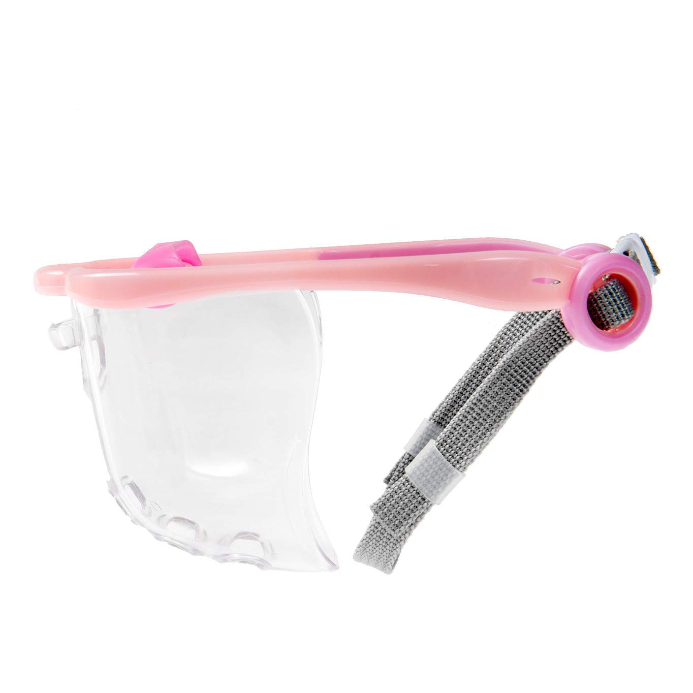 Soft Dog Muzzle Cover for Small Dogs - Breathable & Adjustable Overhead Strap - Prevents Biting & Chewing While Allowing Drinking - Comfortable & Flexible Design (Pink, Medium) - Perfect for Grooming, Vet Visits & Training Sessions
