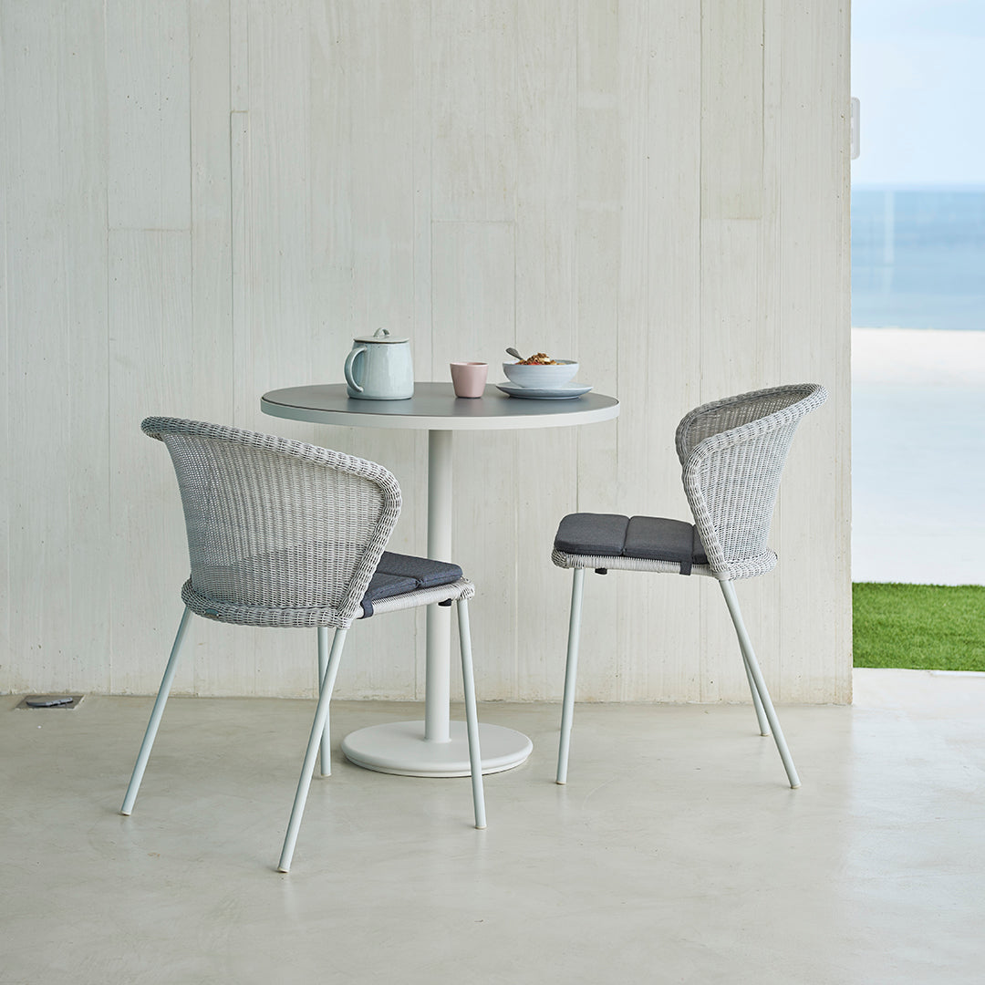 Round Cafe Table - Outdoor & Indoor Dining, Patio, Restaurant, Coffee Shop, Bistro - Perfect for Home, Office, and Commercial Use