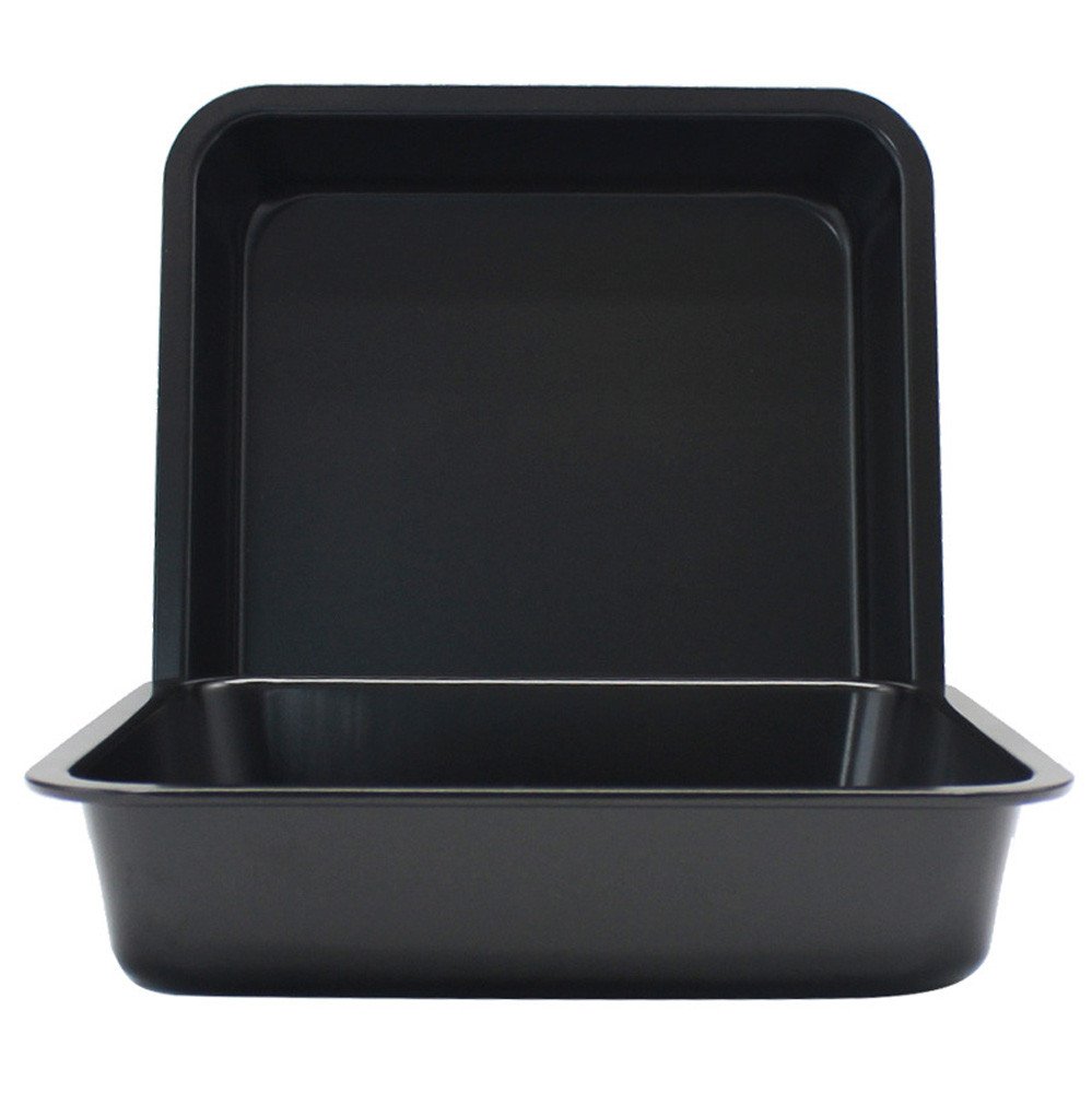 8 Inch Mini Square Cake Pan - Non-Stick Baking Pan for Perfect Cakes, Brownies & Bars - Ideal for Birthday Parties, Tea Time & Home Baking (BPA Free)