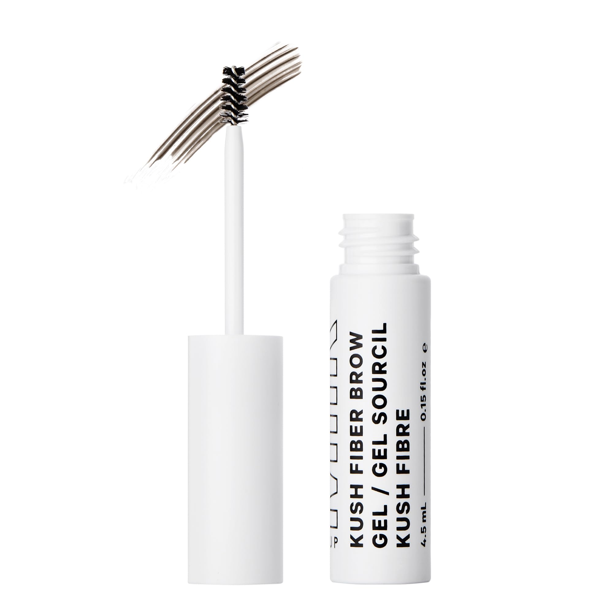 Milk Makeup KUSH Fiber Brow Gel in Grind (Deep Brown) - Vegan & Cruelty-Free Thickening Eyebrow Gel with Soft, Flexible Hold - Perfect for Natural-Looking Full Brows & Everyday Makeup Routine
