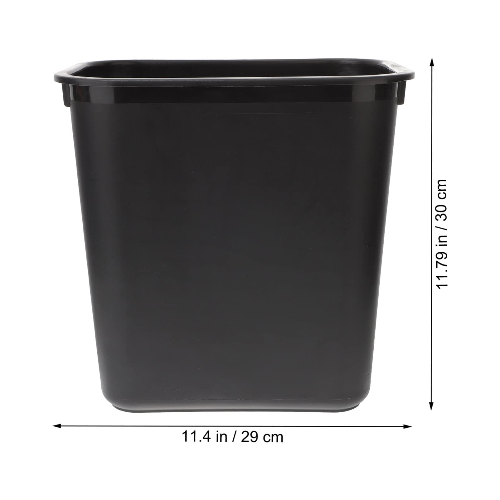 ULTECHNOVO 3 Gallon Mini Trash Can - Small Plastic Garbage Bin with Rustic Design for Kitchen, Bathroom, Office & Dorm Room Waste Disposal