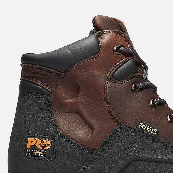 Powerwelt 6 Steel Toe Work Boots for Men - Safety Shoes for Construction, Warehouse & Outdoor Work - ASTM F2413-18 Certified Protective Footwear