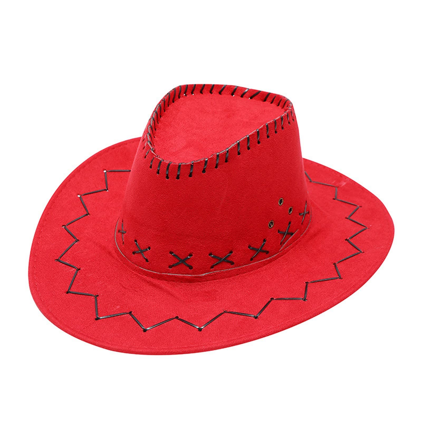 Stylish Western Cowboy Sun Hat for Women & Men - Wide Brim Summer Travel Hat with Solid Suture Design - UV Protection Outdoor Beach, Gardening, and Festival Accessory
