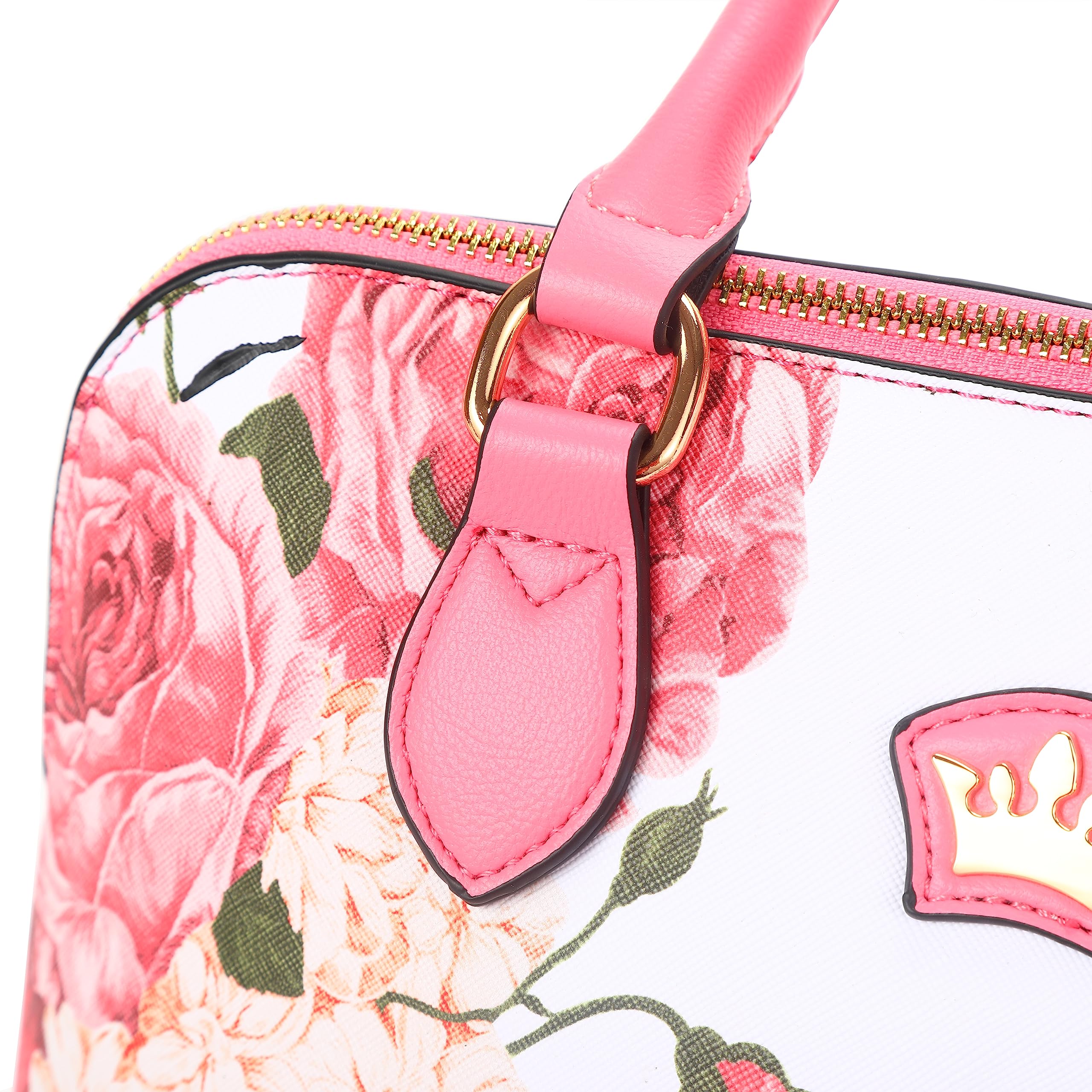 Stylish Floral Crossbody Bag for Women - Small Zip Satchel Purse, Trendy Shoulder Handbag & Tote - Perfect for Daily Use, Shopping, Travel & Date Night