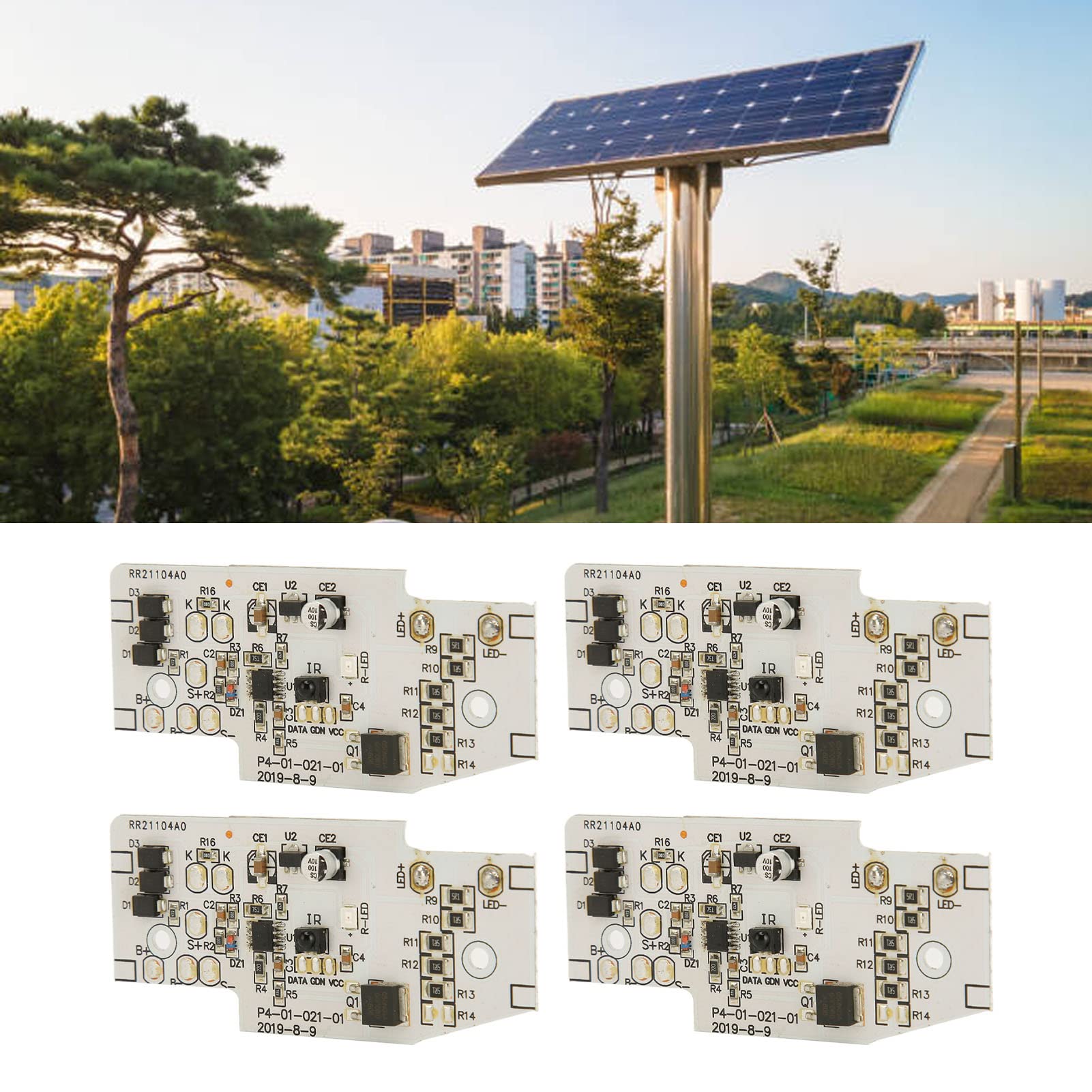 4PCS Solar Charge Controller Module - Compact & Stable DIY Solar Light Controller for Street Lights, Garden Lights, and Outdoor Lighting Projects