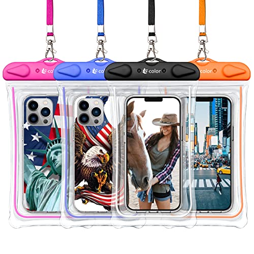 4 Pack, Black+Blue+Orange+Pink