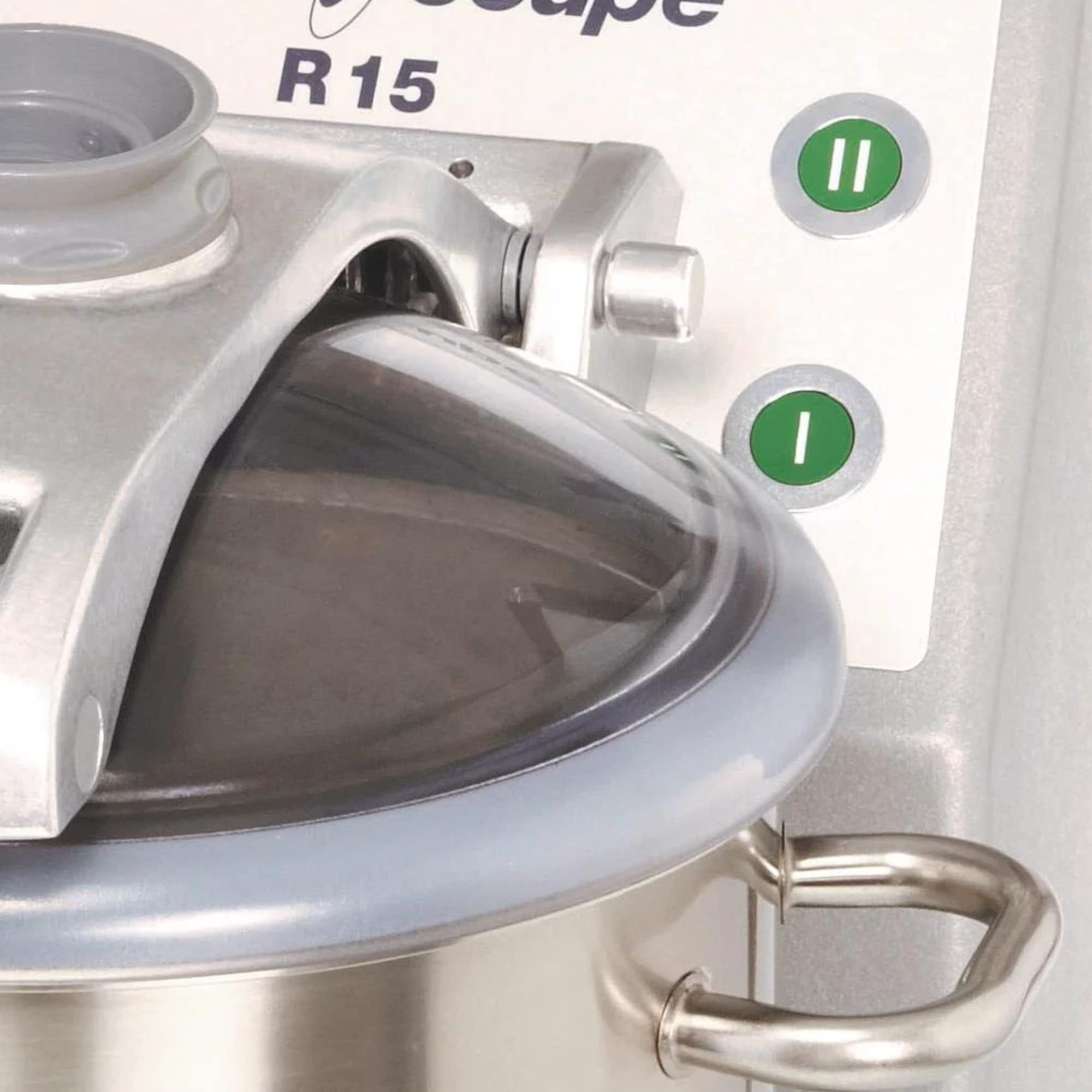 Robot Coupe R15U 2-Speed Commercial Food Processor with 15QT & 4QT Stainless Steel Bowls - 208-240V/3PH - Perfect for Restaurants, Catering & Large Batch Food Preparation