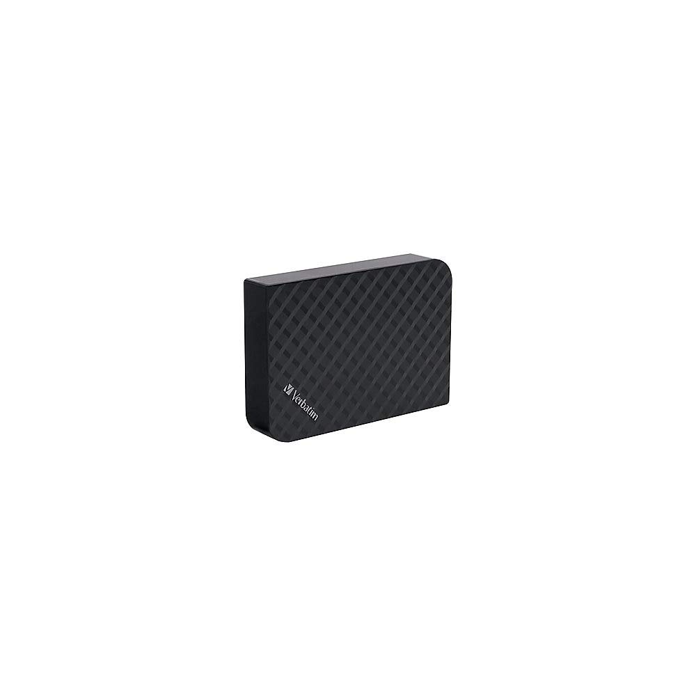 Verbatim 3TB External Hard Drive USB 3.0 - High-Speed Desktop HDD for PC, Mac, PS4, Xbox - Diamond Black (Model 97581) - Perfect for Data Backup, Gaming Storage & Media Archives