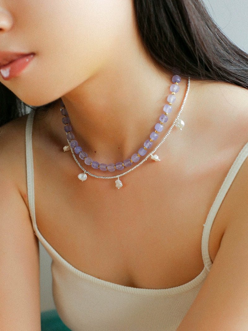 Elegant Natural Silver Beads and Pearl Pendant Necklace for Women - Handmade Jewelry Gift for Wedding, Anniversary & Special Occasions