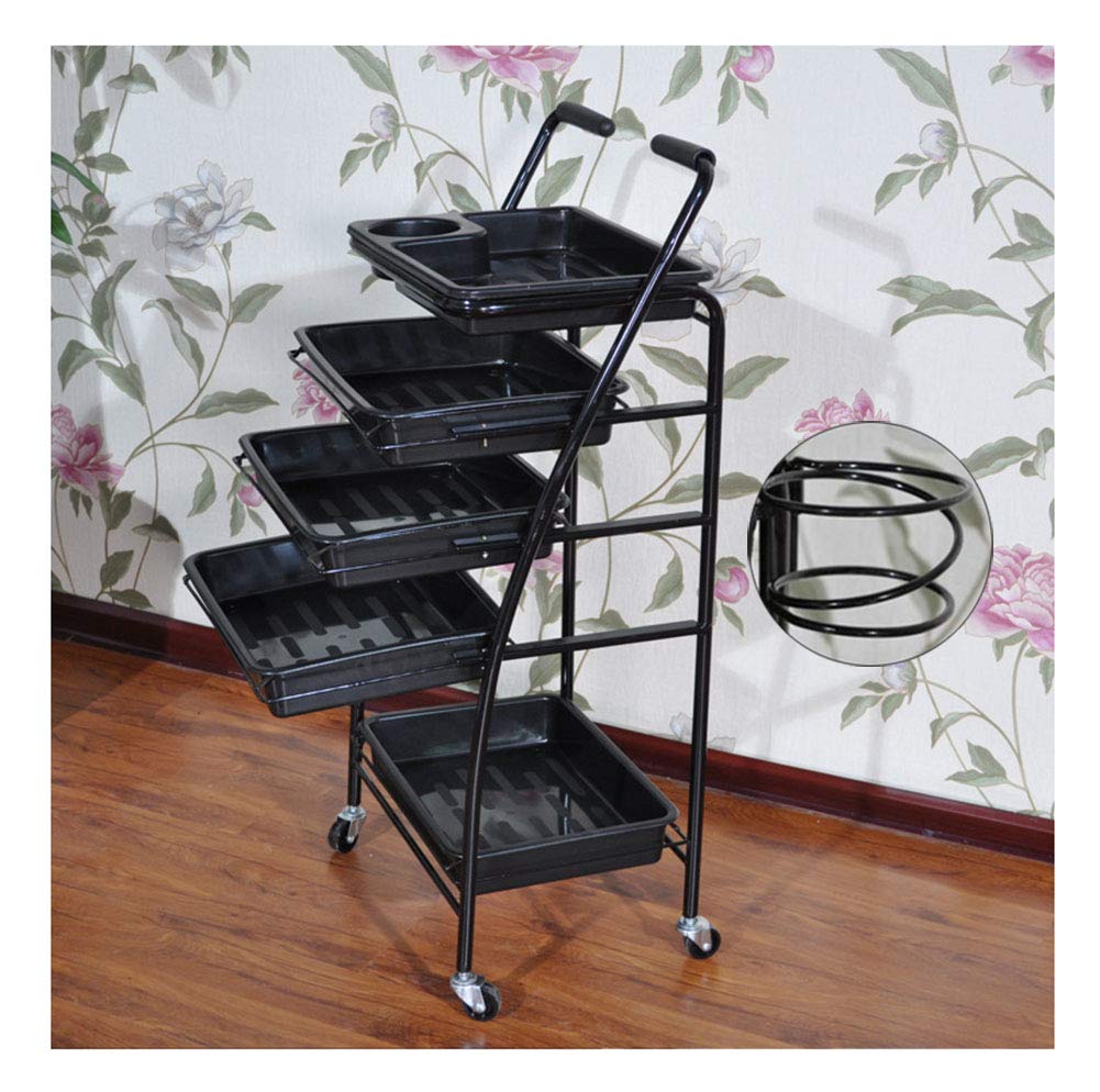 4 Drawer Hair Salon Trolley - Multifunctional Rolling Storage Cart for Barber, Beauty Spa & Hairdresser | Perfect for Salon Organization, Mobile Styling & Professional Hair Tools Storage